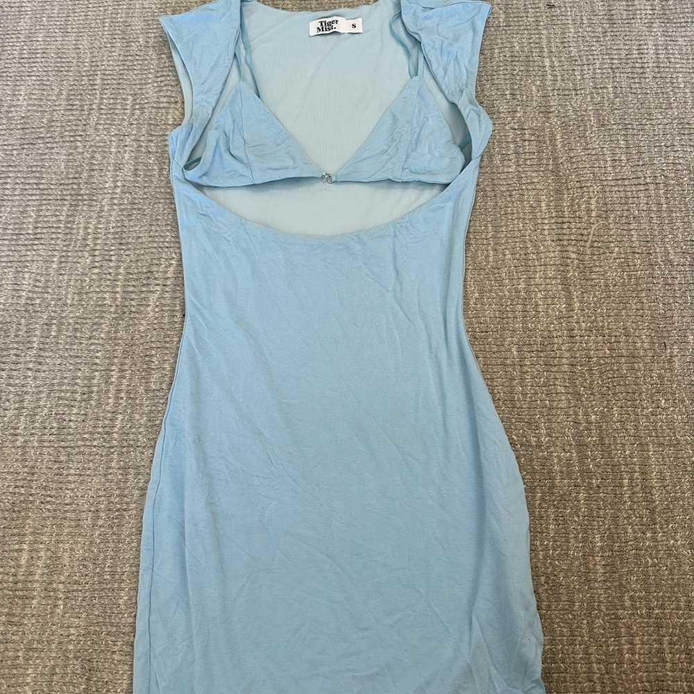 Tiger almost blue dress